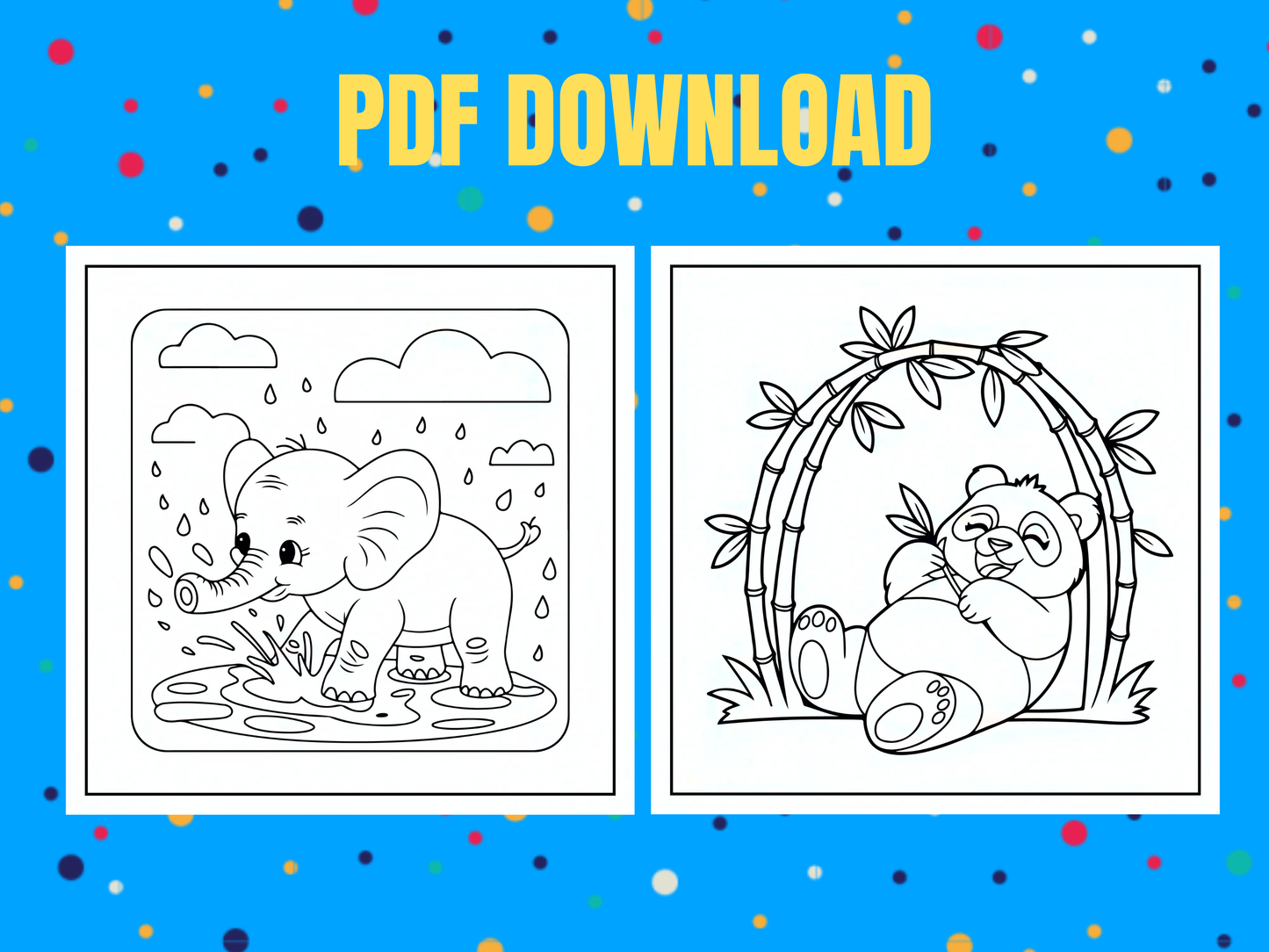 Cozy Critters Coloring Book | Cute & Relaxing Animal Designs | Digital Download