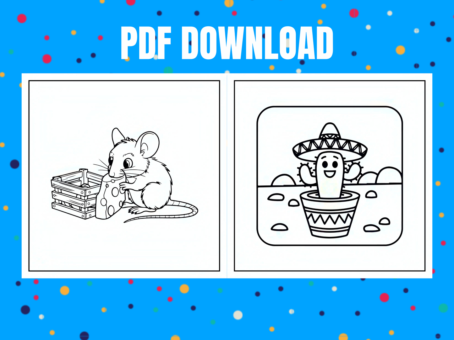 Cozy Critters Coloring Book | Cute & Relaxing Animal Designs | Digital Download