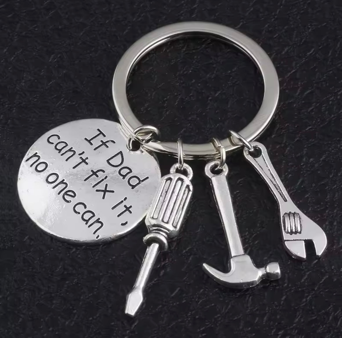 “If Dad Can’t Fix It, No One Can” Hand Tools Keychain