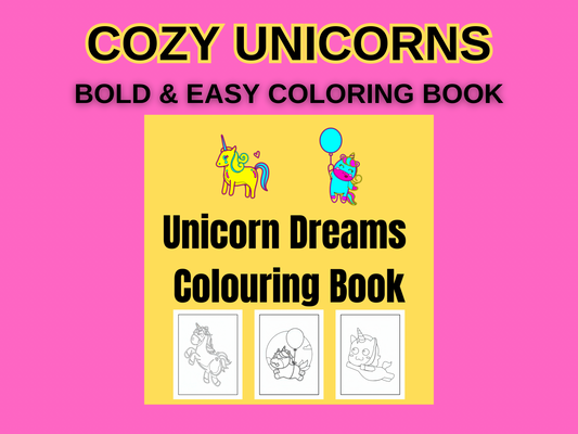 Magical Unicorn Coloring Book | Digital Download