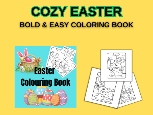 Easter Fun Coloring Book | Cute & Festive Digital Download